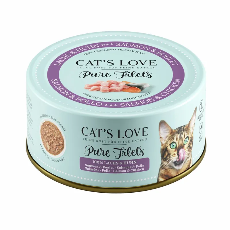 Cat's Love Filet Pur Huhn Lachs 100 g Direktkauf